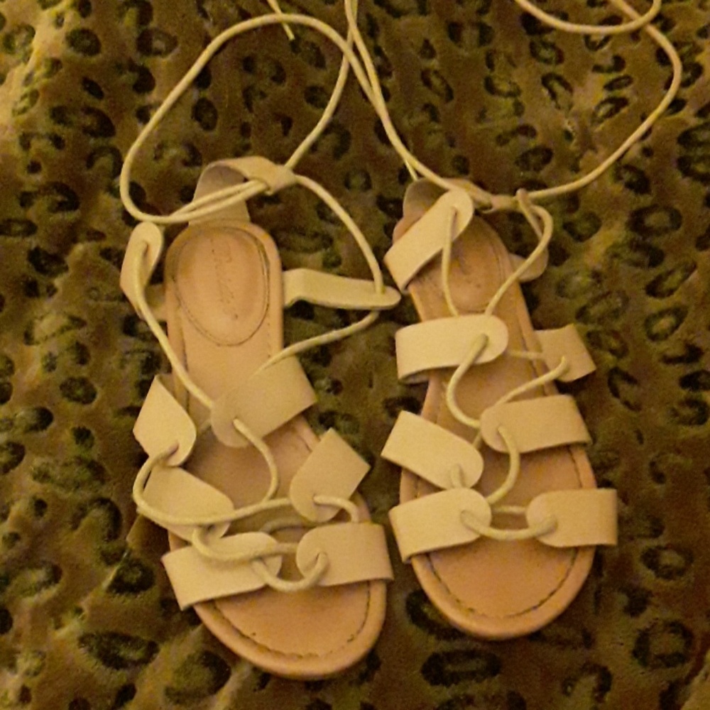 Breckelles womens sandals with lace up strings